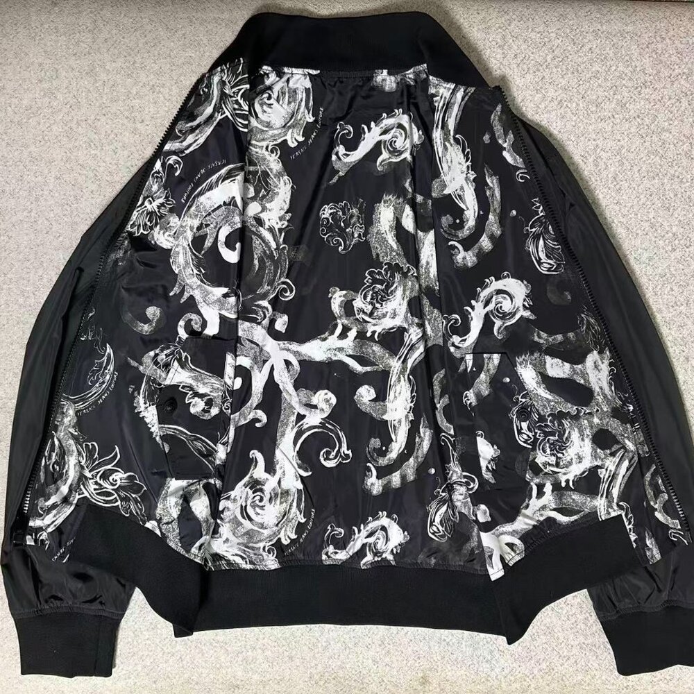 Versace Printed Reversible Bomber - image 8